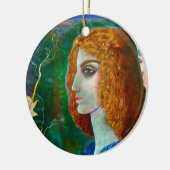 Romantischer Frühlings-Anhänger Keramik Ornament (Links)