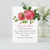 Romantischer Frühlingssalon Rosengarten Save the D Date (Stehend Vorderseite)
