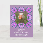 Romantischer Funny Goose-Jahrestag Karte (Vorderseite)