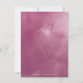 Romantischer Garten Aquarellblumen Empfang Einladung (Rückseite)