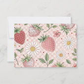 Romantischer Garten Berry Brautparty Dankeskarte (Rückseite)