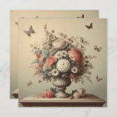 Romantischer Garten Bliss zum Geburtstag Einladung (Vorne/Hinten)