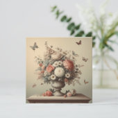 Romantischer Garten Bliss zum Geburtstag Einladung (Stehend Vorderseite)