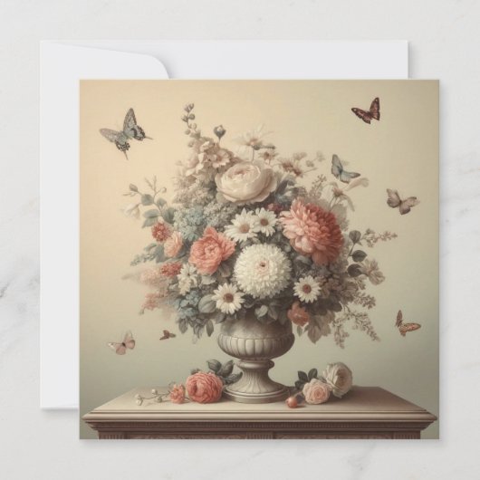 Romantischer Garten Bliss zum Geburtstag Einladung (Vorderseite)