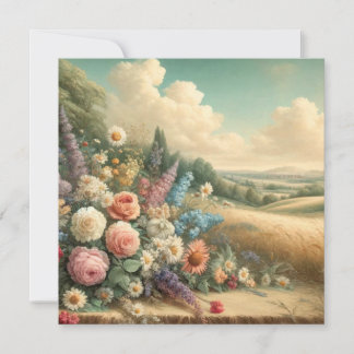 Romantischer Garten Bliss zum Geburtstag Einladung