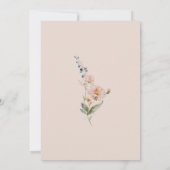 Romantischer Garten Blumendesign Einladung (Rückseite)