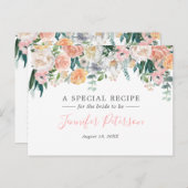 Romantischer Garten Blumenkohl Brautparty Rezept K Postkarte (Vorne/Hinten)