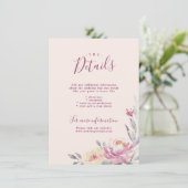 Romantischer Garten Blumenzwiebelkarte Einladung (Stehend Vorderseite)