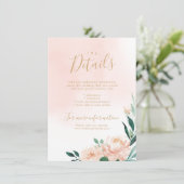 Romantischer Garten Blumenzwiebelkarte Einladung (Stehend Vorderseite)