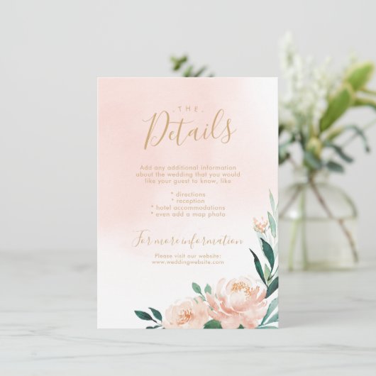 Romantischer Garten Blumenzwiebelkarte Einladung (Stehend Vorderseite)