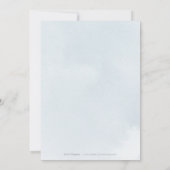 Romantischer Garten dustig blühende Hochzeit Save The Date (Rückseite)