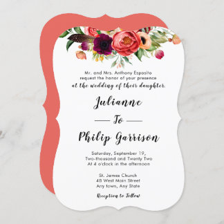 Romantischer Garten - Einladung zur Hochzeit