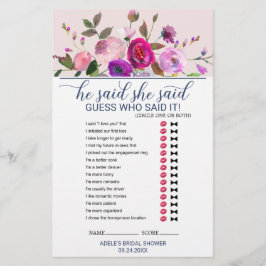 Romantischer Garten Er sagte, sie sagte Spiel