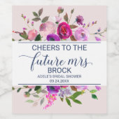 Romantischer Garten freut sich auf die Zukunft Fra Weinetikett (Einzelnes Label)