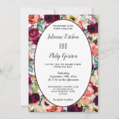 Romantischer Garten Lässige Hochzeit Einladung (Vorderseite)