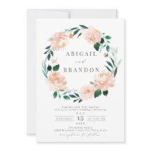 Romantischer Garten Peach Aquarell Blumenzwiebeln