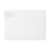 Romantischer Garten Peach Aquarell Hochzeit (Vorderseite)