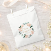 Romantischer Garten Peach Aquarell Hochzeit Geschenktütchen (Ausgeschnitten)