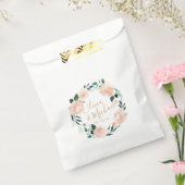 Romantischer Garten Peach Aquarell Hochzeit Geschenktütchen (Versiegelt)