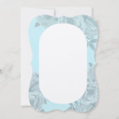 Romantischer Garten Peonies Aquamarin Beste Mama Einladung (Rückseite)