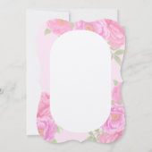 Romantischer Garten "Peonies Garden" Einladung (Rückseite)