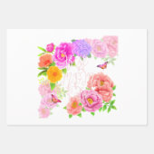 Romantischer Garten "Peonies Garden" Geschenkpapier Set (Vorderseite 2)