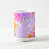 Romantischer Garten Peonies Lila Beste Mama Kaffeetasse (Mittel)