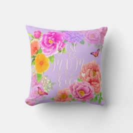 Romantischer Garten Peonies Lila Beste Mama Kissen