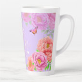 Romantischer Garten Peonies Lila Beste Mama Milchtasse (Rechts)