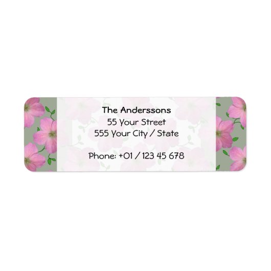 Romantischer Garten Pink Geranium Blume (Vorne)