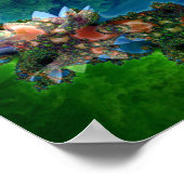 Romantischer Garten - Poster (Ecke)