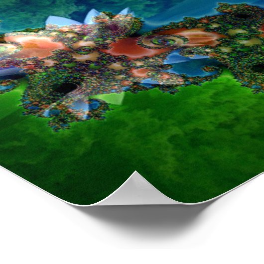 Romantischer Garten - Poster (Ecke)