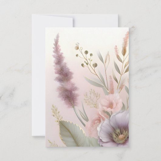 Romantischer Garten Save the Date (Rückseite)