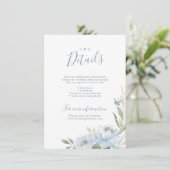 Romantischer Garten staubblaue Blumenzwiebeln Deta Einladung (Stehend Vorderseite)