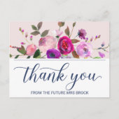 Romantischer Garten Vielen Dank Postkarte (Vorderseite)