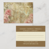 Romantischer Garten - Visitenkarte (Vorne/Hinten)