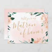 Romantischer Garten Werden Sie mein Ehrengast sein Einladung (Vorne/Hinten)