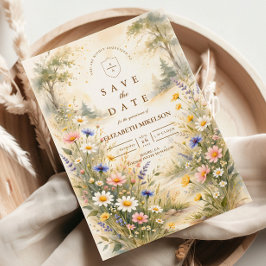 Romantischer Gartenblüten-Quinceañera Save The Date