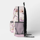 Romantischer Gartenblüten-Rucksack Bedruckter Rucksack (Rechts)