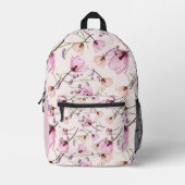 Romantischer Gartenblüten-Rucksack Bedruckter Rucksack (Vorderseite)