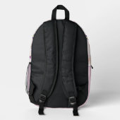 Romantischer Gartenblüten-Rucksack Bedruckter Rucksack (Rückseite)
