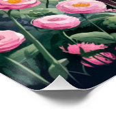Romantischer Gartenzauber Poster (Ecke)