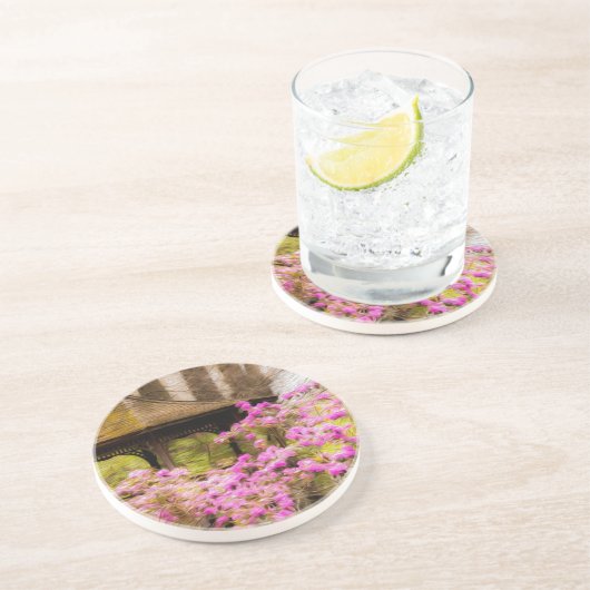 Romantischer Gazebo Getränkeuntersetzer (Seite)