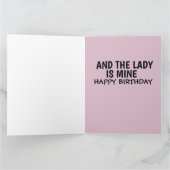 ROMANTISCHER GEBURTSTAG FÜR EHEFRAU MÄDCHENLADY CA KARTE (Innenseite)