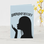 ROMANTISCHER GEBURTSTAG KISSEN KARTE FÜR IHN (Gelbe Blume)