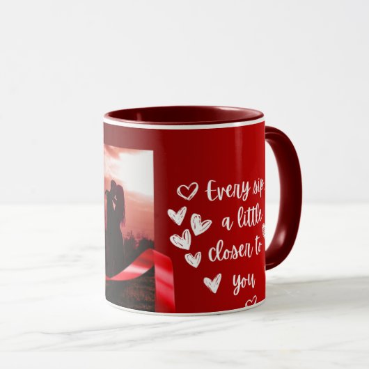 Romantischer Geschenkcup Tasse (VorderseiteRechts)