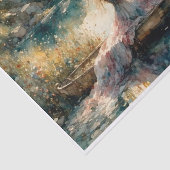 Romantischer Girlsee im Holzschiff Entdeckungsreis Seidenpapier (Ausschnitt)