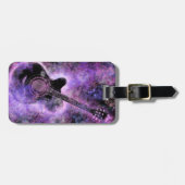 Romantischer Gitarrenmusiktag Gepäckanhänger (Vorderseite horizontal)