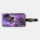 Romantischer Gitarrenmusiktag Gepäckanhänger (Rückseite horizontal)