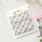 Romantischer Glam White Imitats Leather Geschenktütchen (Versiegelt)